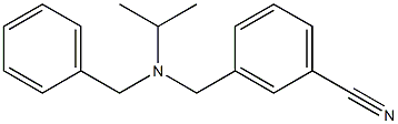 3-{[benzyl(propan-2-yl)amino]methyl}benzonitrile Struktur