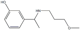 3-{1-[(3-methoxypropyl)amino]ethyl}phenol Struktur