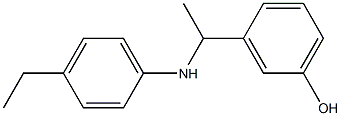 3-{1-[(4-ethylphenyl)amino]ethyl}phenol Struktur