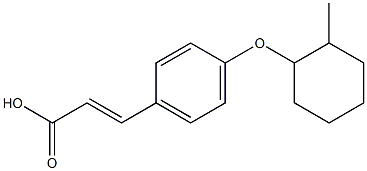 3-{4-[(2-methylcyclohexyl)oxy]phenyl}prop-2-enoic acid Struktur