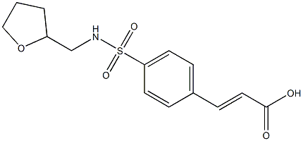 3-{4-[(oxolan-2-ylmethyl)sulfamoyl]phenyl}prop-2-enoic acid Struktur