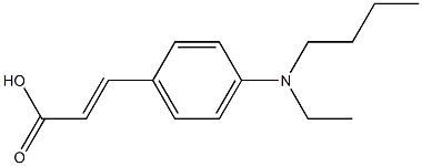 3-{4-[butyl(ethyl)amino]phenyl}prop-2-enoic acid Struktur