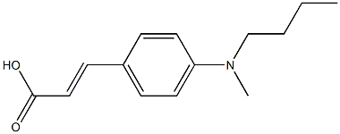 3-{4-[butyl(methyl)amino]phenyl}prop-2-enoic acid Struktur