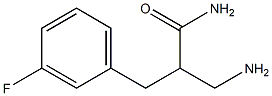 3-amino-2-[(3-fluorophenyl)methyl]propanamide Struktur