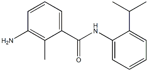 3-amino-2-methyl-N-[2-(propan-2-yl)phenyl]benzamide Struktur