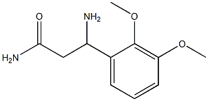 3-amino-3-(2,3-dimethoxyphenyl)propanamide Struktur