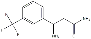 3-amino-3-[3-(trifluoromethyl)phenyl]propanamide Struktur