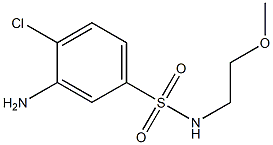 3-amino-4-chloro-N-(2-methoxyethyl)benzene-1-sulfonamide Struktur