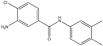 3-amino-4-chloro-N-(3,4-dimethylphenyl)benzamide Struktur