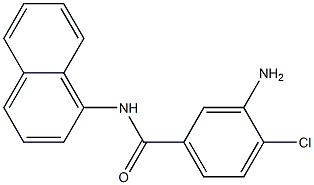 3-amino-4-chloro-N-(naphthalen-1-yl)benzamide Struktur