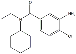 3-amino-4-chloro-N-cyclohexyl-N-ethylbenzamide Struktur