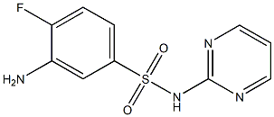 3-amino-4-fluoro-N-(pyrimidin-2-yl)benzene-1-sulfonamide Struktur