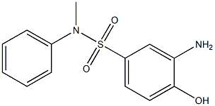 3-amino-4-hydroxy-N-methyl-N-phenylbenzene-1-sulfonamide Struktur