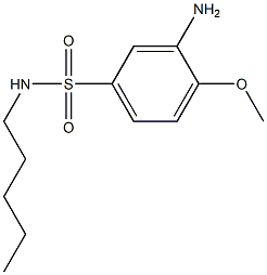 3-amino-4-methoxy-N-pentylbenzene-1-sulfonamide Struktur