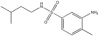 3-amino-4-methyl-N-(3-methylbutyl)benzene-1-sulfonamide Struktur