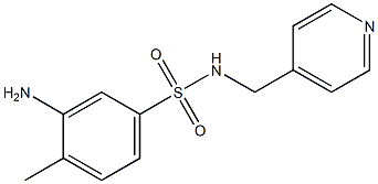 3-amino-4-methyl-N-(pyridin-4-ylmethyl)benzene-1-sulfonamide Struktur