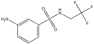 3-amino-N-(2,2,2-trifluoroethyl)benzenesulfonamide Struktur