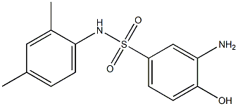 3-amino-N-(2,4-dimethylphenyl)-4-hydroxybenzene-1-sulfonamide Struktur