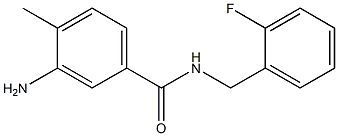 3-amino-N-(2-fluorobenzyl)-4-methylbenzamide Struktur