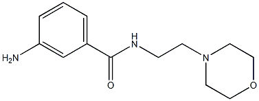 3-amino-N-(2-morpholin-4-ylethyl)benzamide Struktur