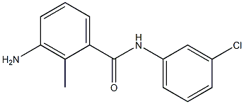 3-amino-N-(3-chlorophenyl)-2-methylbenzamide Struktur