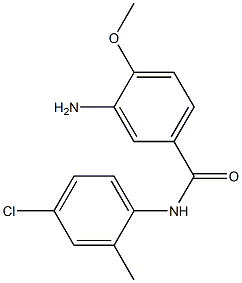 3-amino-N-(4-chloro-2-methylphenyl)-4-methoxybenzamide Struktur