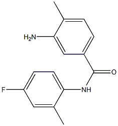 3-amino-N-(4-fluoro-2-methylphenyl)-4-methylbenzamide Struktur