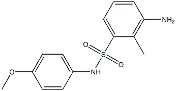 3-amino-N-(4-methoxyphenyl)-2-methylbenzene-1-sulfonamide Struktur