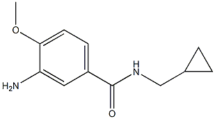 3-amino-N-(cyclopropylmethyl)-4-methoxybenzamide Struktur