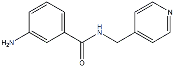 3-amino-N-(pyridin-4-ylmethyl)benzamide Struktur