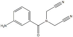 3-amino-N,N-bis(cyanomethyl)benzamide Struktur