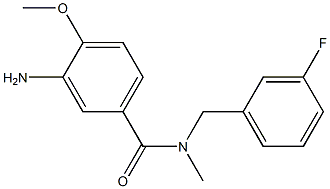 3-amino-N-[(3-fluorophenyl)methyl]-4-methoxy-N-methylbenzamide Struktur