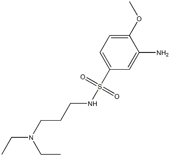 3-amino-N-[3-(diethylamino)propyl]-4-methoxybenzene-1-sulfonamide Struktur