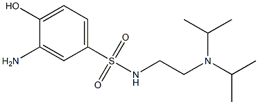 3-amino-N-{2-[bis(propan-2-yl)amino]ethyl}-4-hydroxybenzene-1-sulfonamide Struktur