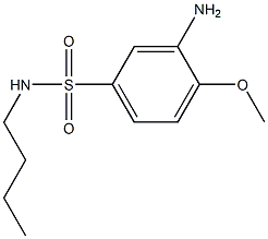 3-amino-N-butyl-4-methoxybenzene-1-sulfonamide Struktur