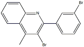 3-bromo-2-(3-bromophenyl)-4-methylquinoline Struktur