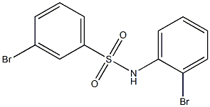 3-bromo-N-(2-bromophenyl)benzene-1-sulfonamide Struktur