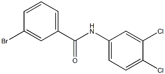 3-bromo-N-(3,4-dichlorophenyl)benzamide Struktur