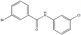 3-bromo-N-(3-chlorophenyl)benzamide Struktur