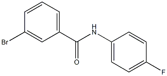 3-bromo-N-(4-fluorophenyl)benzamide Struktur