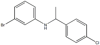 3-bromo-N-[1-(4-chlorophenyl)ethyl]aniline Struktur