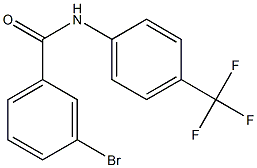 3-bromo-N-[4-(trifluoromethyl)phenyl]benzamide Struktur