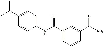 3-carbamothioyl-N-[4-(propan-2-yl)phenyl]benzamide Struktur