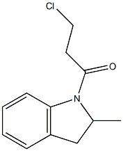 3-chloro-1-(2-methyl-2,3-dihydro-1H-indol-1-yl)propan-1-one Struktur