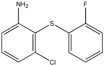 3-chloro-2-[(2-fluorophenyl)sulfanyl]aniline Struktur