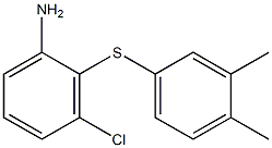 3-chloro-2-[(3,4-dimethylphenyl)sulfanyl]aniline Struktur