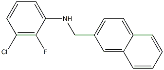 3-chloro-2-fluoro-N-(naphthalen-2-ylmethyl)aniline Struktur