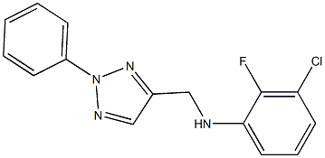 3-chloro-2-fluoro-N-[(2-phenyl-2H-1,2,3-triazol-4-yl)methyl]aniline Struktur