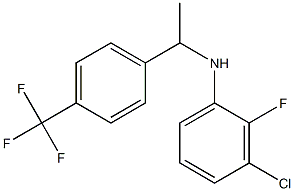 3-chloro-2-fluoro-N-{1-[4-(trifluoromethyl)phenyl]ethyl}aniline Struktur