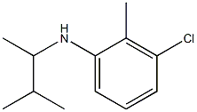 3-chloro-2-methyl-N-(3-methylbutan-2-yl)aniline Struktur